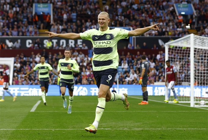 Haaland tiếp tục ghi bàn, Man City vẫn bị Aston Villa chia điểm đáng tiếc