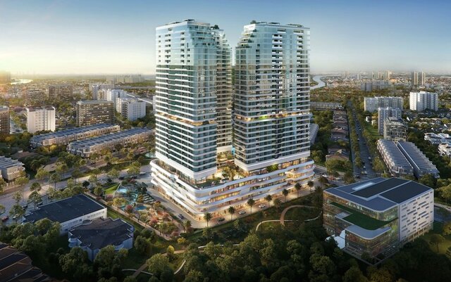 Phối cảnh dự án Khu phức hợp căn hộ kết hợp thương mại tại số 218 đường Võ Văn Ngân, Phường Bình Thọ, Quận Thủ Đức (King Crown Infinity).