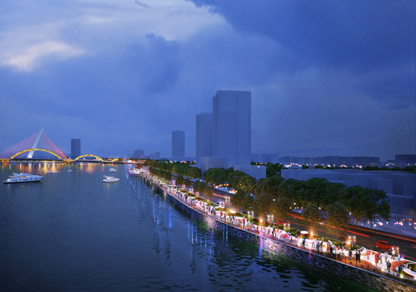 Đà Nẵng thí điểm tổ chức Phố đi bộ Bạch Đằng bên bờ sông Hàn