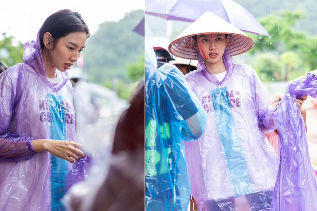 Hình ảnh Hoa hậu Thùy Tiên đi từ thiện ở Sơn La khiến fan xúc động