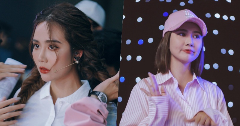 Phan Minh Huyền như nữ sinh khi diện mốt "giấu quần", váy xếp ly ngắn