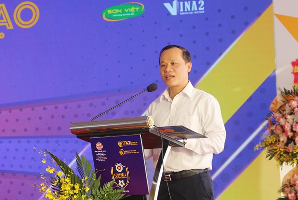 Ông Mai Sơn - Phó Chủ tịch thường trực UBND tỉnh Bắc Giang - tin tưởng Trung tâm đào tạo bóng đá trẻ Bắc Giang sẽ là mô hình kiểu mẫu trong đào tạo bóng đá trẻ tại Việt Nam. 