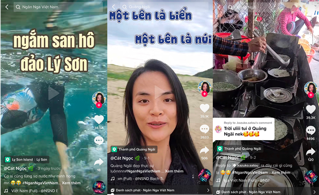 Sau hơn nửa tháng triển khai, #NganNgaVietNam đã có những điểm nhấn đáng kể trên hành trình quảng bá du lịch và văn hoá Việt Nam trên nền tảng TikTok. Cụ thể, hashtag #NganNgaVietNam có tổng cộng hơn 110 triệu lượt xem.