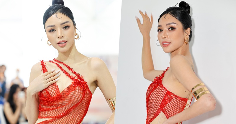 Siêu mẫu Khả Trang khoe dáng nóng bỏng khi ngồi ghế giám khảo