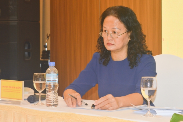 Bà Nguyễn Thị Bích Hường - Đại diện 1 doanh nghiệp bán lẻ xăng dầu tại Hà Nội.