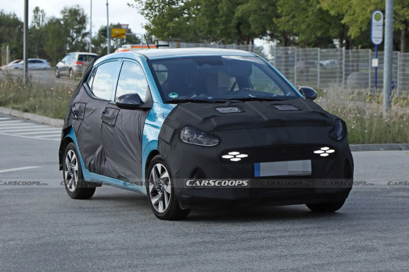 Hyundai i10 2023 xuất hiện khi đang chạy thử, để lộ chi tiết gây tò mò