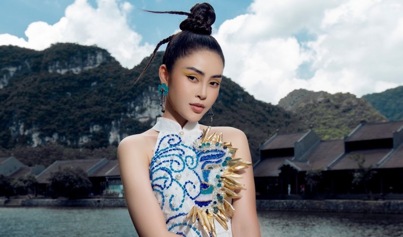 Visual đỉnh cao của Hoa hậu Lý Kim Thảo khi 'thả dáng' giữa non nước Tràng An