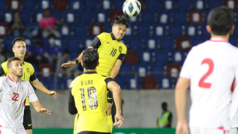 Malaysia thua Tajikistan ở chung kết King’s Cup 2022