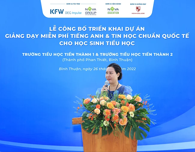 Bà Nguyễn Thị Bội Nhu – Phó Phòng Giáo dục Đào tạo TP. Phan Thiết hi vọng dự án ý nghĩa này sẽ được nhân rộng ra nhiều trường trên địa bàn thành phố Phan Thiết.