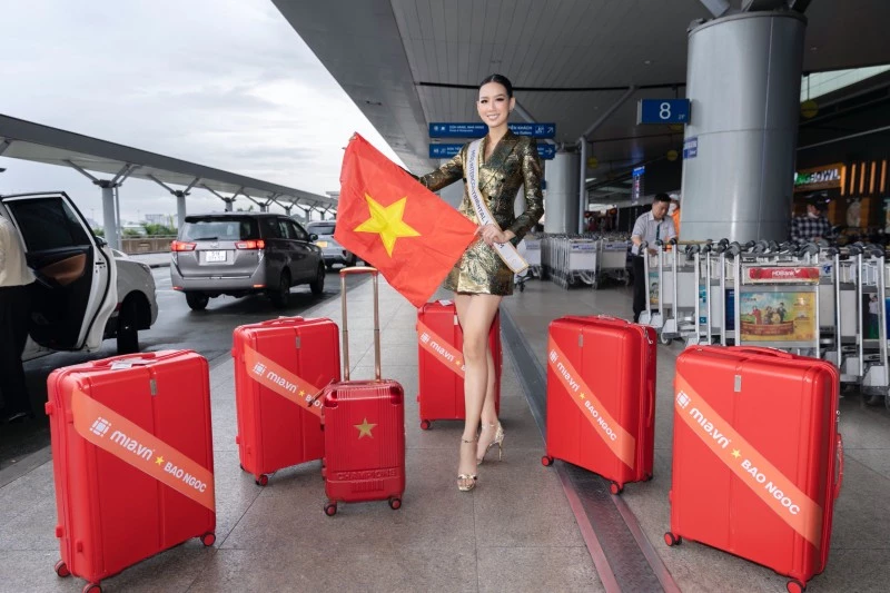 Á hậu Bảo Ngọc chính thức lên đường đến với Miss Intercontinental 2022