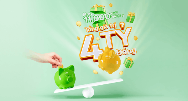 Cơ hội trúng 600 triệu đồng khi gửi tiết kiệm tại Vietcombank
