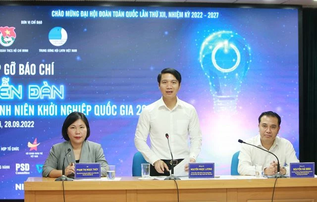 Gặp mặt báo chí giới thiệu Diễn đàn Thanh niên khởi nghiệp quốc gia 2022.