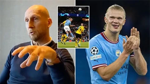 Jaap Stam bày cách để các hậu vệ MU ngăn cản Haaland