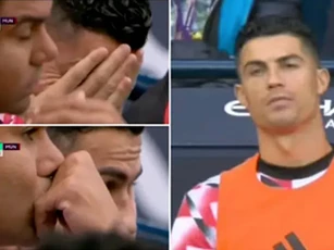 Trạng thái bất lực của Ronaldo trên ghế dự bị nhìn MU thua thảm Man City