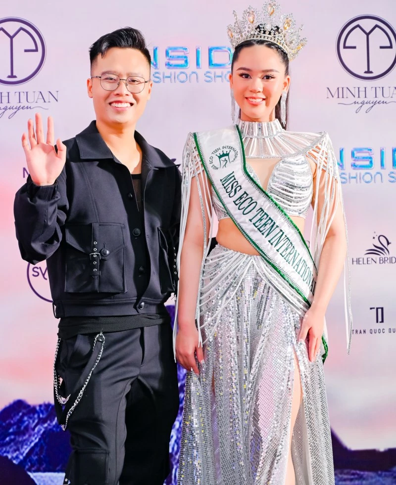 Hoa hậu Bella Vũ và NTK Nguyễn Minh Tuấn Hoa hậu Bella Vũ và NTK Nguyễn Minh Tuấn
