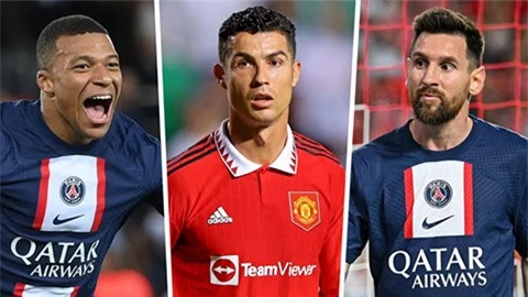 Top 10 sao bóng đá kiếm tiền nhiều nhất năm 2022: Mbappe qua mặt Messi lẫn Ronaldo