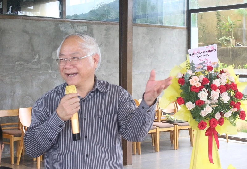 Ông Đinh Minh Quý – Chủ tịch Hiệp hội Doanh nghiệp tỉnh Lâm Đồng, chia sẻ tại chương trình.