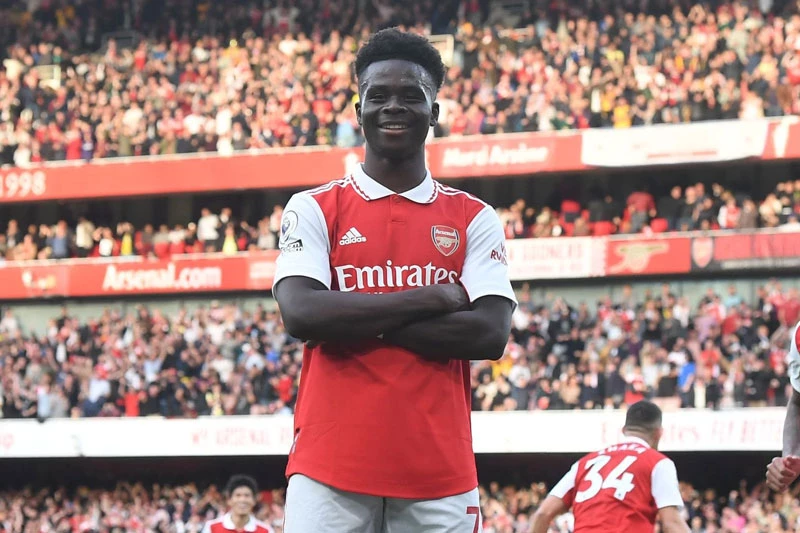 Tiền đạo: Bukayo Saka (Arsenal).