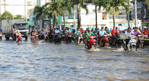 Cần Thơ: Ngày mai, triều cường có thể đạt mốc lịch sử năm 2019