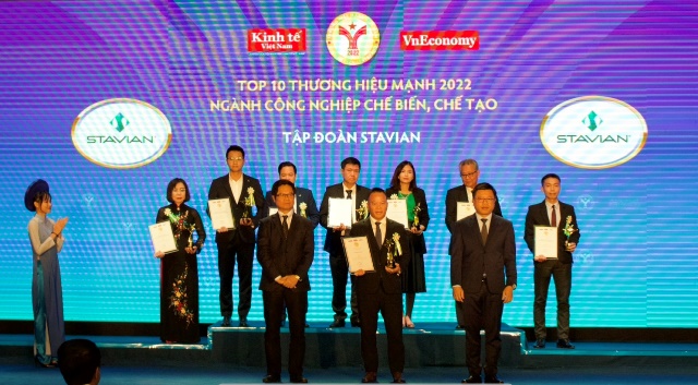 Tập đoàn Stavian đón nhận giải thưởng thương hiệu mạnh Việt Nam 2022