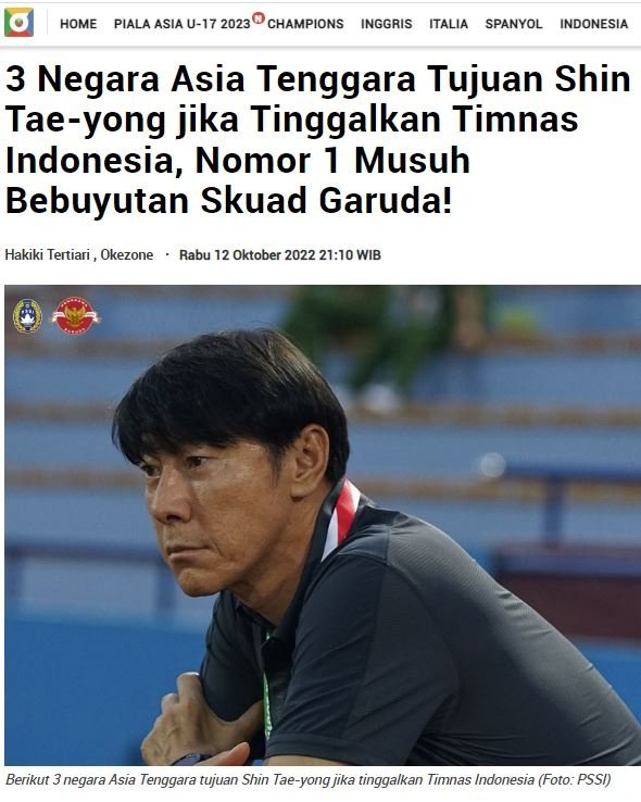 Báo Indonesia lo sợ HLV Shin Tae Yong từ chức để dẫn dắt ĐT Việt Nam