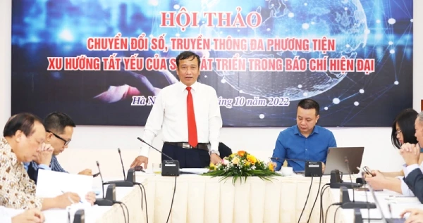 TS Lê Công Lương, Phó Tổng Thư ký kiêm Trưởng ban Khoa học, công nghệ và môi trường VUSTA phát biểu tại hội thảo