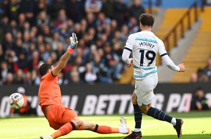 Mount lập cú đúp, Kepa hóa người nhện giúp Chelsea thắng nhẹ Aston Villa