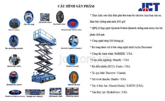 Xe nâng người Sinoboom sản xuất trên dây chuyền công nghệ cao.