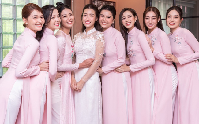 Dàn phù dâu toàn hoa hậu của Đỗ Mỹ Linh
