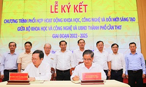 Cần Thơ ký kết 11 nội dung hợp tác với Bộ Khoa học và Công nghệ  