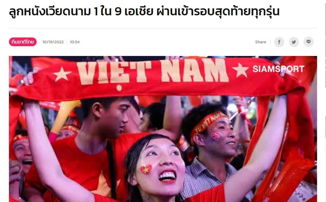 Báo Thái Lan 'xuýt xoa' khen ngợi thành tích hoàn hảo của bóng đá Việt Nam 205823