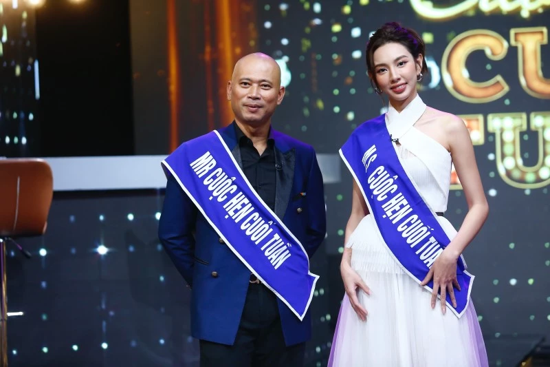 Hoa hậu Thuỳ Tiên và nhà báo Long Vũ