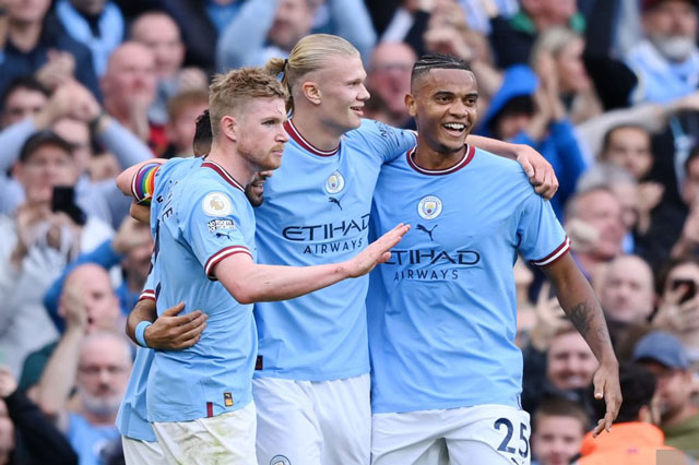 Haaland lập cú đúp, Man City tìm lại niềm vui