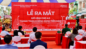 Cần Thơ: Ra mắt mô hình "Chợ 4.0 - thanh toán không dùng tiền mặt" thứ 2