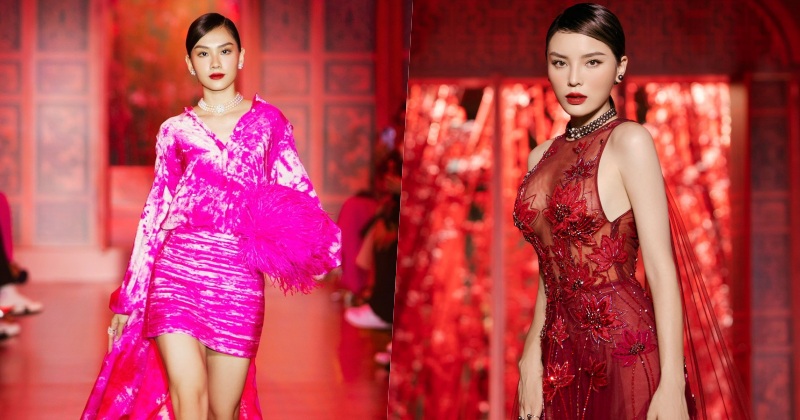Hoa hậu Kỳ Duyên, Mai Phương cùng dàn mẫu truyền tải thông điệp 'An' của NTK Lê Thanh Hòa
