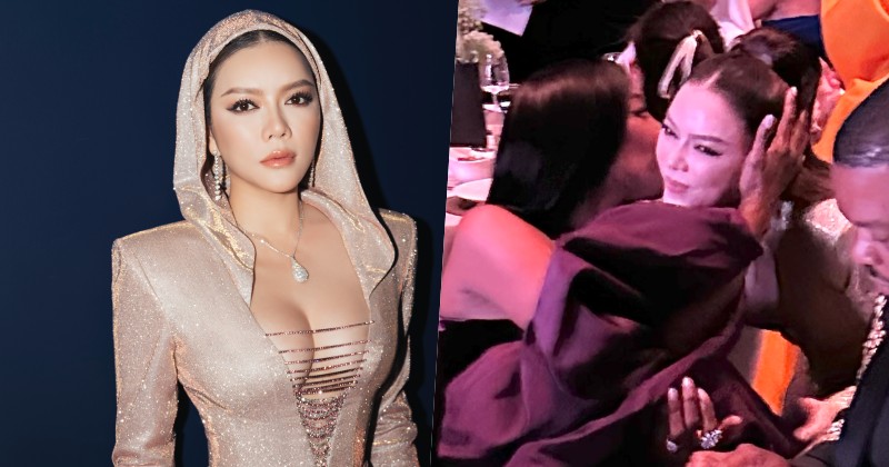 Siêu mẫu Naomi Campbell và Lý Nhã Kỳ ôm hôn thắm thiết khi gặp lại