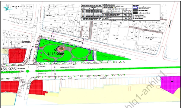 Sơ đồ vị trí khu đất A3 Nguyễn Văn Linh (Nguồn: Trung tâm Phát triển quỹ đất TP Đà Nẵng) 