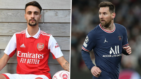 Tân binh của Arsenal tự nhận giống với Lionel Messi