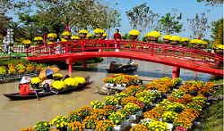 Đồng Tháp: TP Sa Đéc triển khai dự án "Dòng sông hoa" phục vụ du khách

