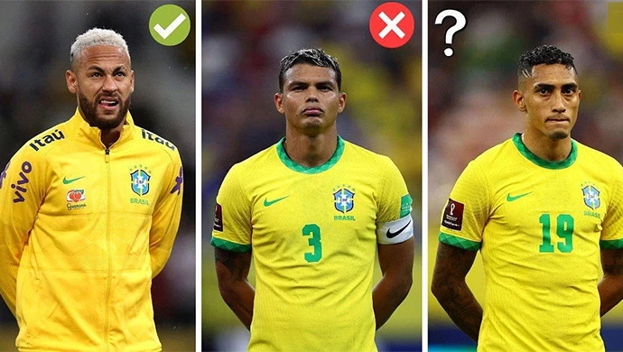 Tuyển Brazil đã chốt danh sách 26 tuyển thủ dự World Cup 2022