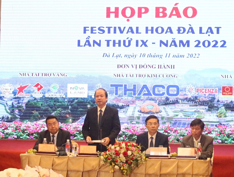 ông Nguyễn Viết Vân – Giám đốc Sở Văn hoá – Thể thao và Du lịch tỉnh Lâm Đồng, chia sẻ tổng quan về Festival Hoa Đà Lạt năm 2022.