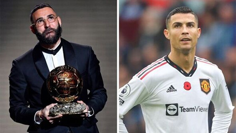 Ronaldo không chúc mừng Benzema giành Quả bóng Vàng