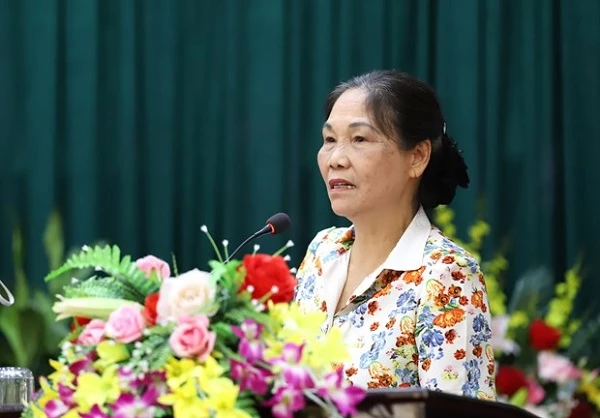 Hà Thị Vinh –  Phó Chủ tịch Hiệp hội làng nghề Việt Nam.