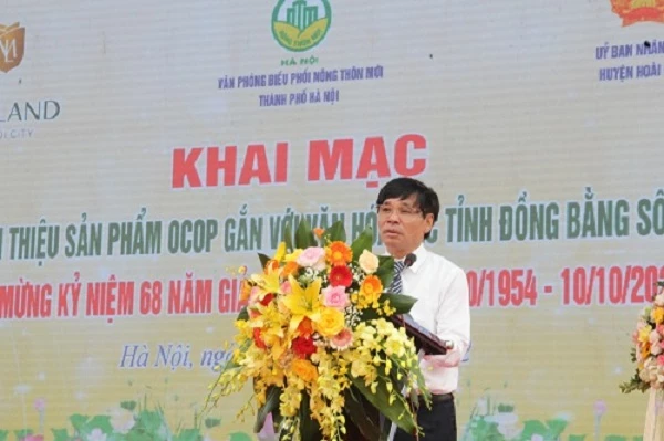 Ông Chu Phú Mỹ, Giám đốc Sở NN&PTNT thành phố Hà phát biểu tại sự kiện.