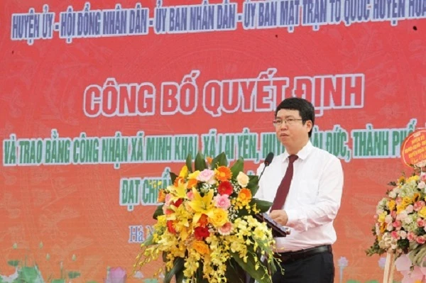 Ông Nguyễn Hoàng Trường - Chủ tịch UBND huyện Hoài Đức.