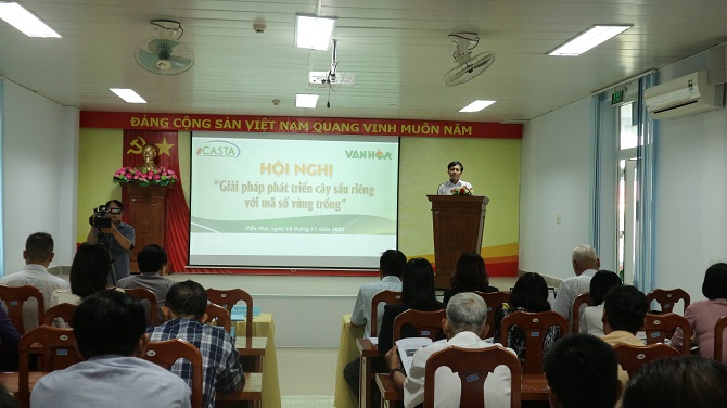 Bàn giải pháp phát triển cây sầu riêng với mã số vùng trồng