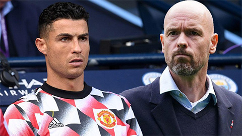 HLV Ten Hag cấm Ronaldo thi đấu tiếp cho MU