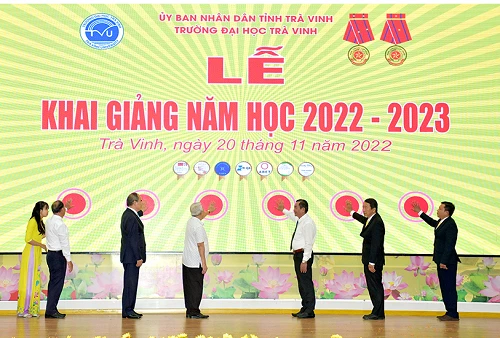 Trường Đại học Trà Vinh khi giảng năm học mới.