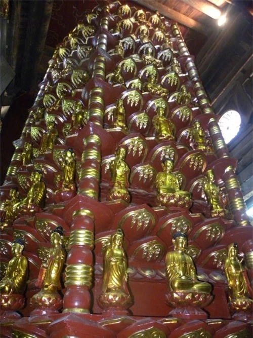 Tòa tháp 9 tầng ở Hải Dương chứa 162 tượng thếp vàng: Nhân lời tụng niệm lên 3.542.400 lần - Ảnh 1.