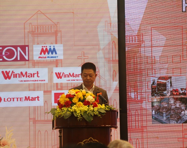  Ông Bùi Duy Quang – Phó Giám đốc Trung tâm Xúc tiến Đầu tư, Thương mại, Du lịch thành phố Hà Nội phát biểu tại hội nghị. 